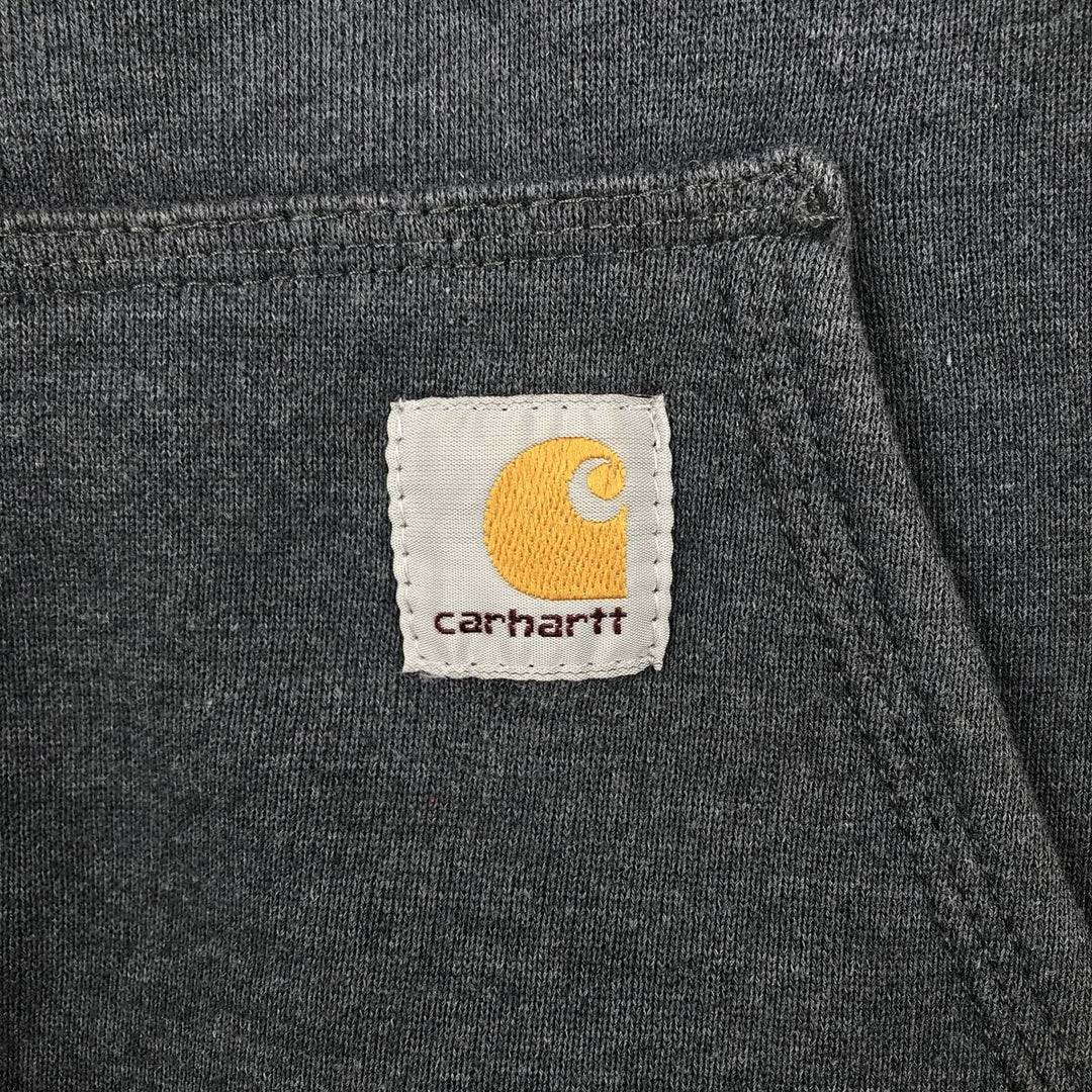 Carhartt Original Fit Full-Zip Sweatshirt Hoodie, Men's Size Small cotton gray type Vintage Second Hand