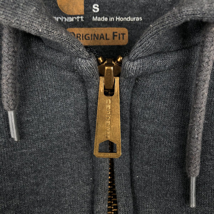 Carhartt Original Fit Full-Zip Sweatshirt Hoodie, Men's Size Small cotton gray type Vintage Second Hand