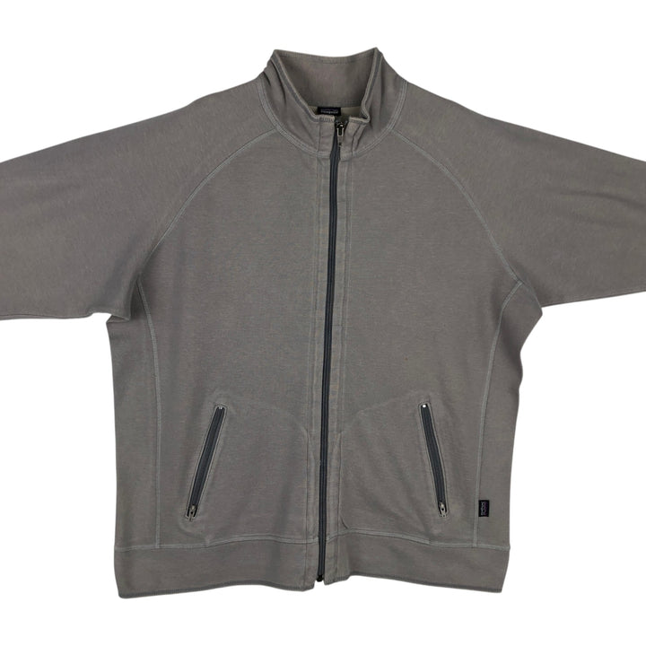 2000'S Patagonia Organic Cotton Full-Zip Sweatshirt 27530S8, Men's Medium cotton gray type Vintage Second Hand