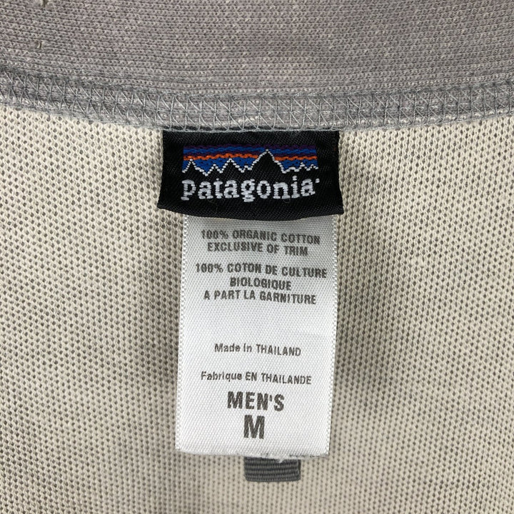 2000'S Patagonia Organic Cotton Full-Zip Sweatshirt 27530S8, Men's Medium cotton gray type Vintage Second Hand