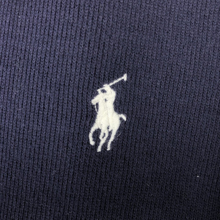 Ralph Lauren POLO by Ralph Lauren full zip sweatshirt, men's size M cotton navy blue type Vintage Second Hand