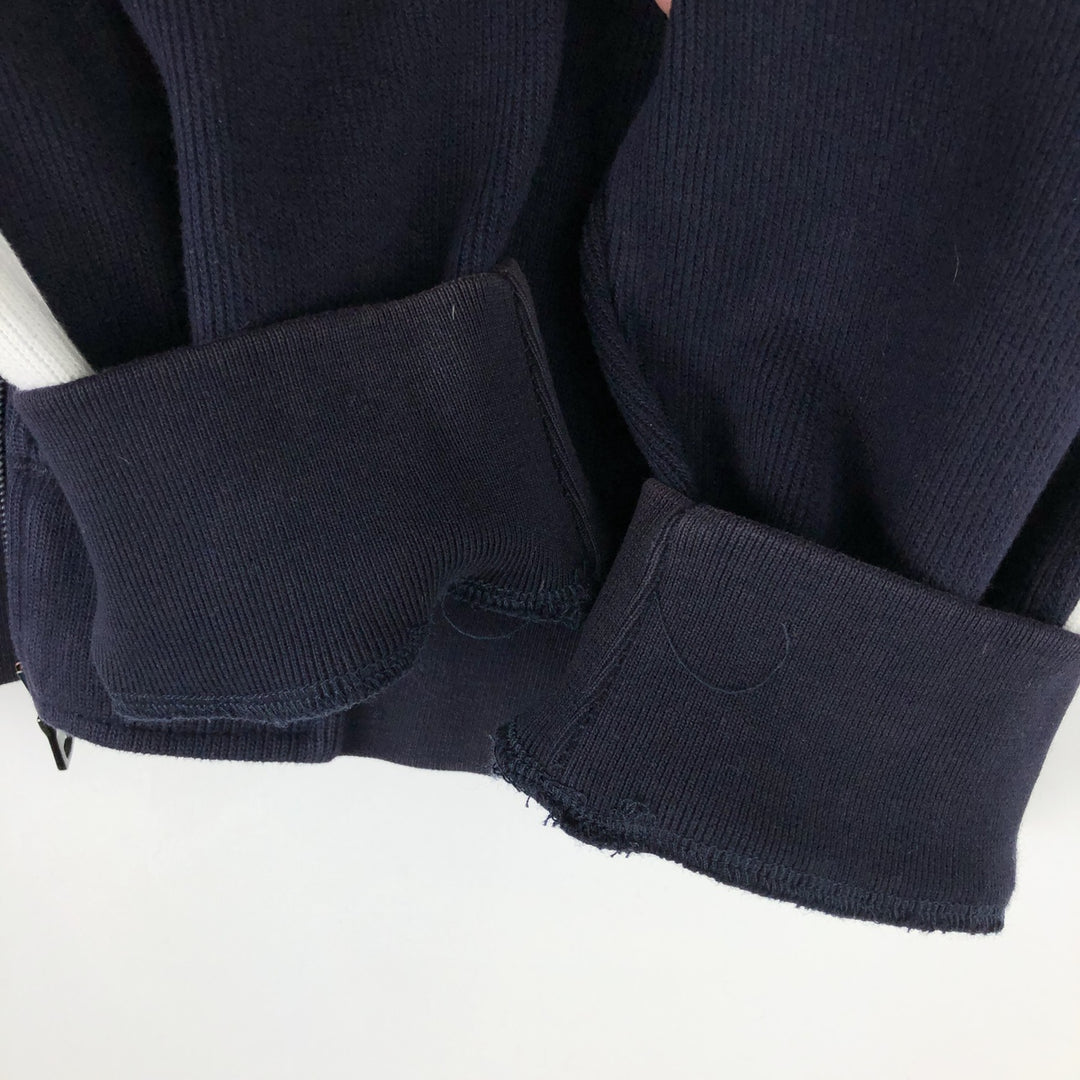 Ralph Lauren POLO by Ralph Lauren full zip sweatshirt, men's size M cotton navy blue type Vintage Second Hand