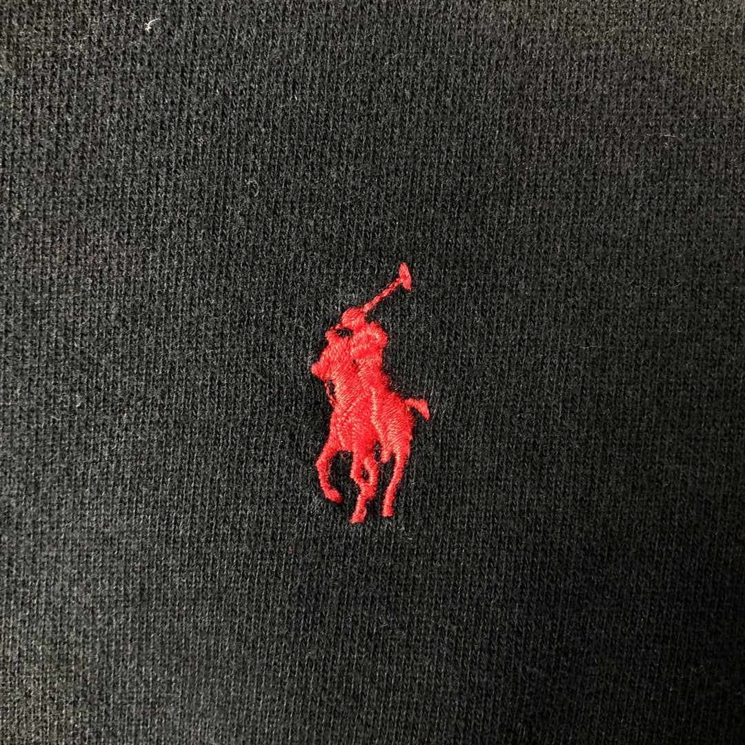 Ralph Lauren POLO by Ralph Lauren full zip sweatshirt, men's size L cotton black type Vintage Second Hand