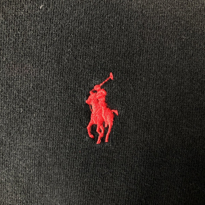 Ralph Lauren POLO by Ralph Lauren full zip sweatshirt, men's size L cotton black type Vintage Second Hand
