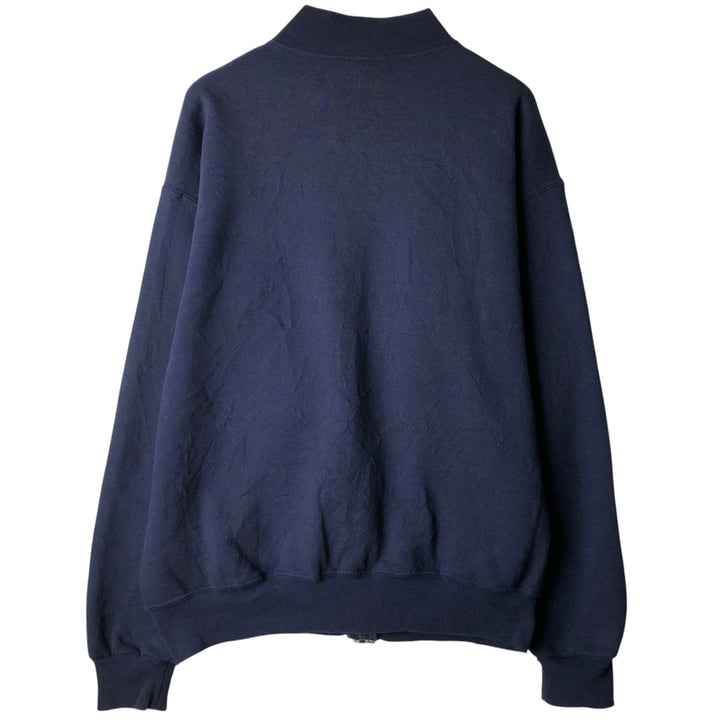 90'S Russell Athletic Full-Zip Sweatshirt, Men's Size L (approx.), Vintage cotton navy blue type Vintage Second Hand