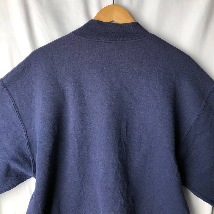 90'S Russell Athletic Full-Zip Sweatshirt, Men's Size L (approx.), Vintage cotton navy blue type Vintage Second Hand