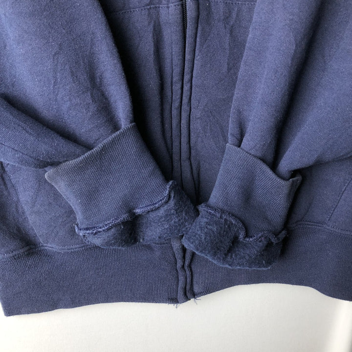 90'S Russell Athletic Full-Zip Sweatshirt, Men's Size L (approx.), Vintage cotton navy blue type Vintage Second Hand