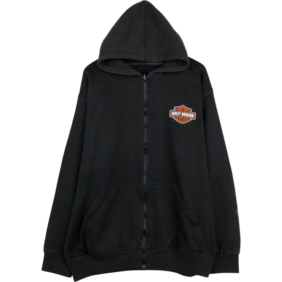 Harley-Davidson Men's Full-Zip Hoodie (XL) unclear black type Vintage Second Hand