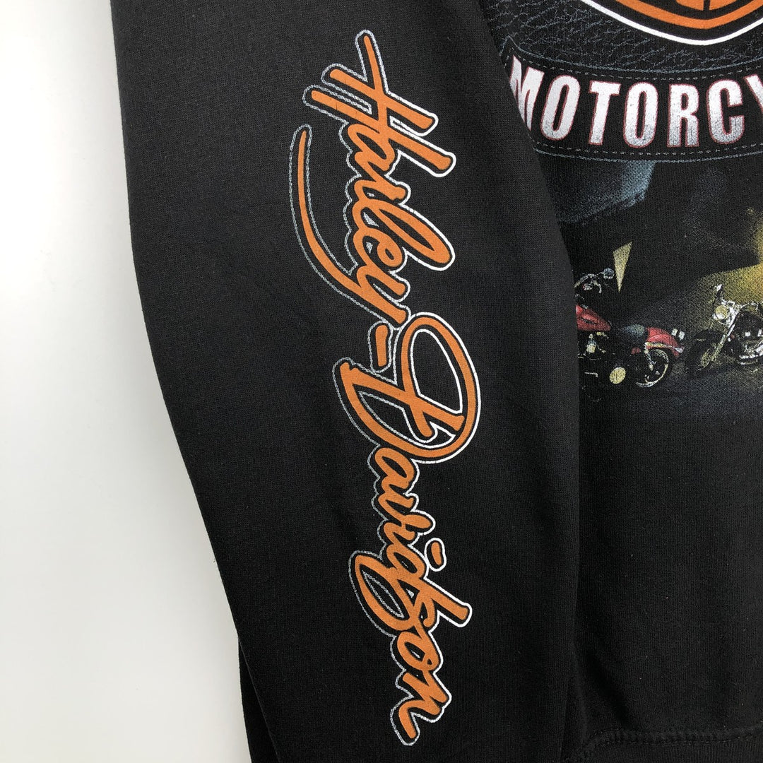 Harley-Davidson Men's Full-Zip Hoodie (XL) unclear black type Vintage Second Hand