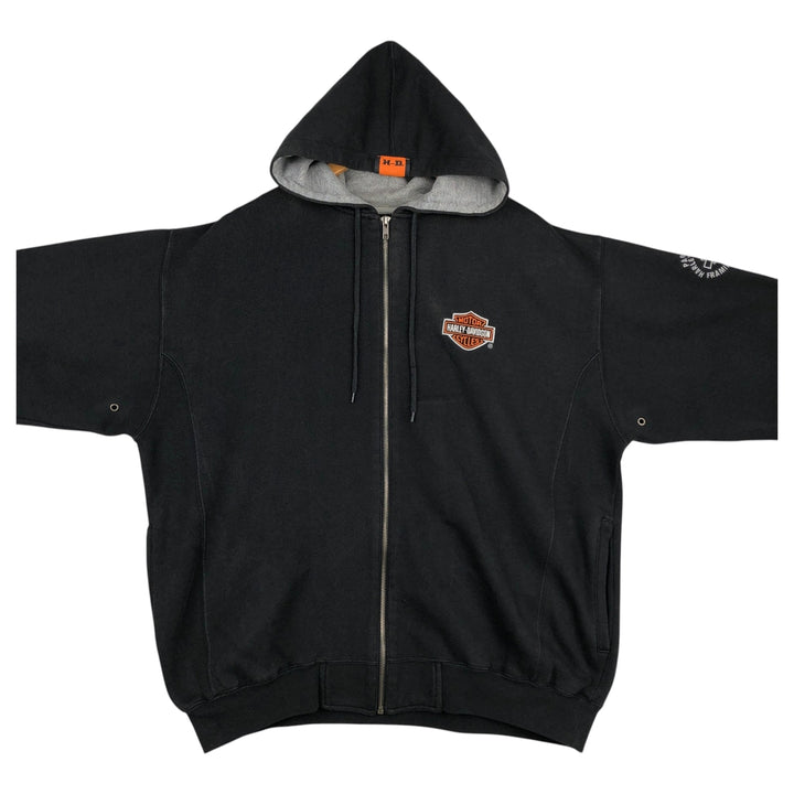 Harley-Davidson Sweat Full Zip Hoodie Men's XXL unclear black type Vintage Second Hand