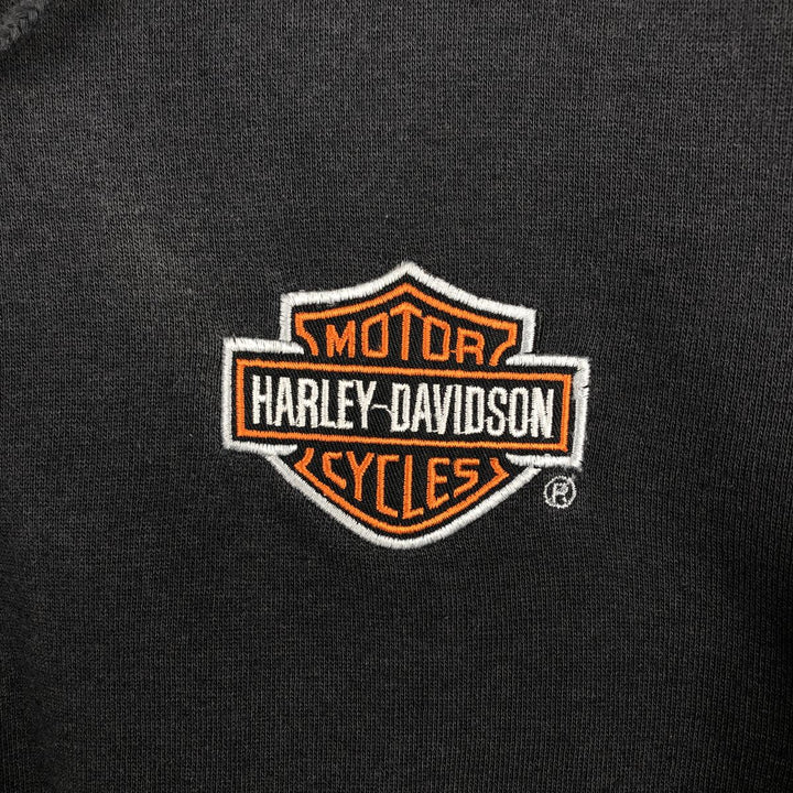 Harley-Davidson Sweat Full Zip Hoodie Men's XXL unclear black type Vintage Second Hand