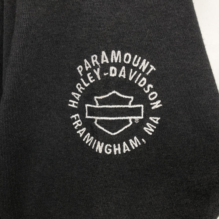 Harley-Davidson Sweat Full Zip Hoodie Men's XXL unclear black type Vintage Second Hand