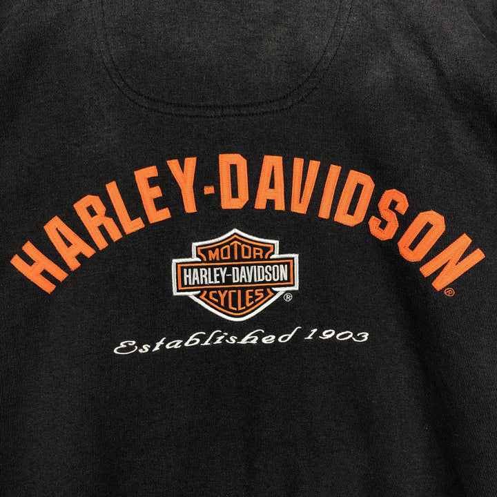 Harley-Davidson Sweat Full Zip Hoodie Men's XXL unclear black type Vintage Second Hand
