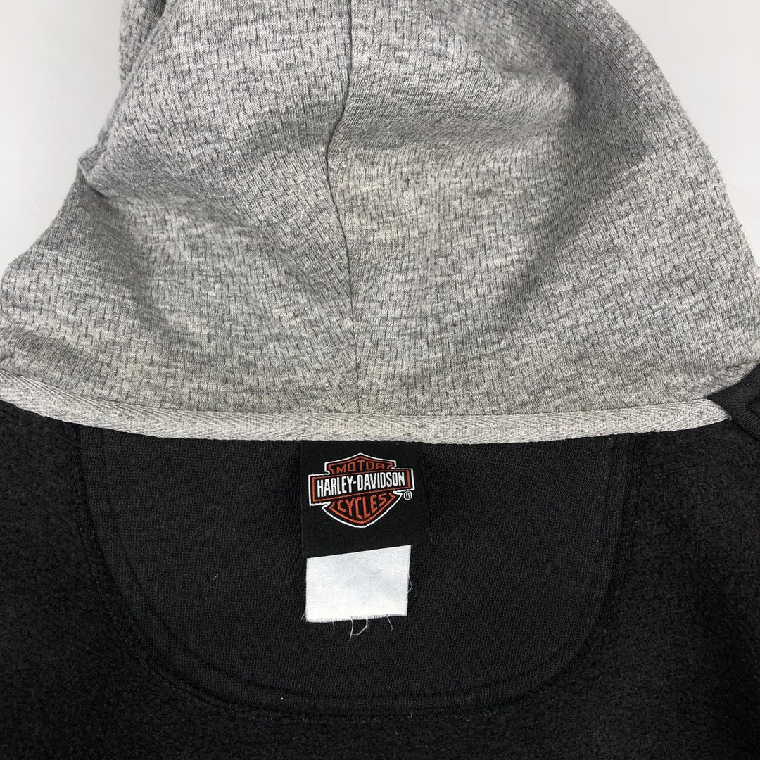Harley-Davidson Sweat Full Zip Hoodie Men's XXL unclear black type Vintage Second Hand