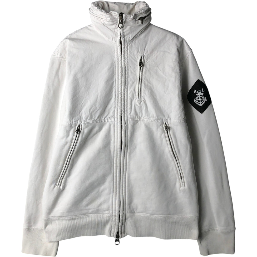 Ralph Lauren POLO by Ralph Lauren full zip sweatshirt, men's size S cotton white type Vintage Second Hand