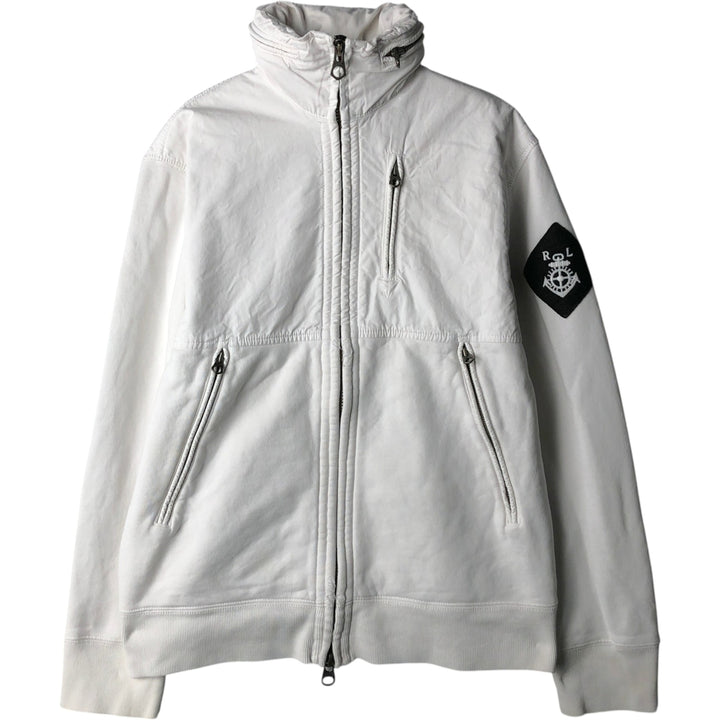 Ralph Lauren POLO by Ralph Lauren full zip sweatshirt, men's size S cotton white type Vintage Second Hand