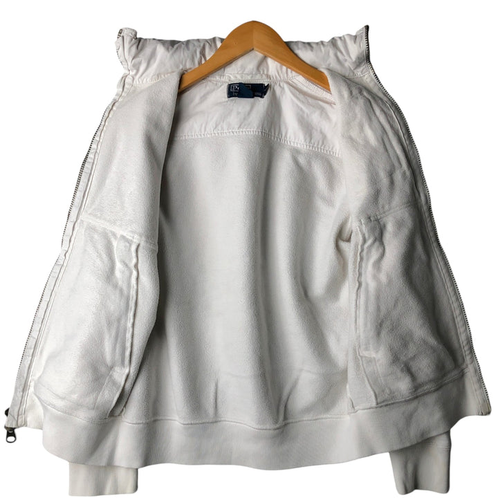 Ralph Lauren POLO by Ralph Lauren full zip sweatshirt, men's size S cotton white type Vintage Second Hand