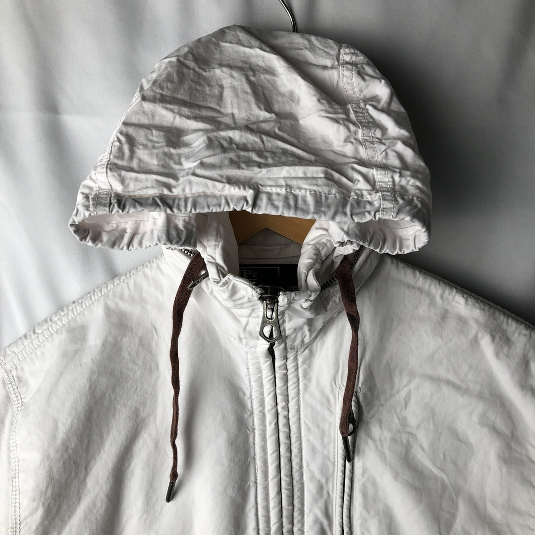 Ralph Lauren POLO by Ralph Lauren full zip sweatshirt, men's size S cotton white type Vintage Second Hand