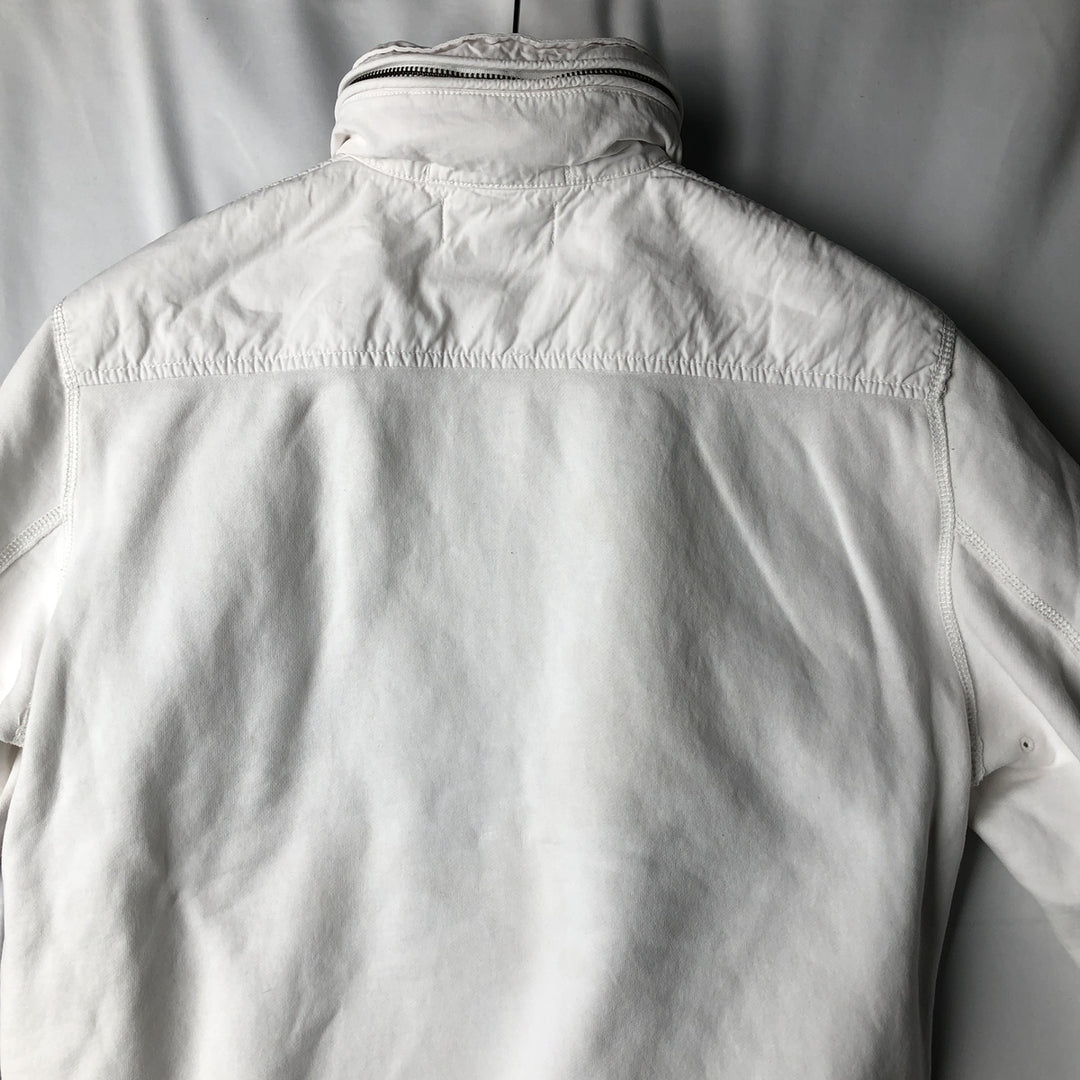 Ralph Lauren POLO by Ralph Lauren full zip sweatshirt, men's size S cotton white type Vintage Second Hand