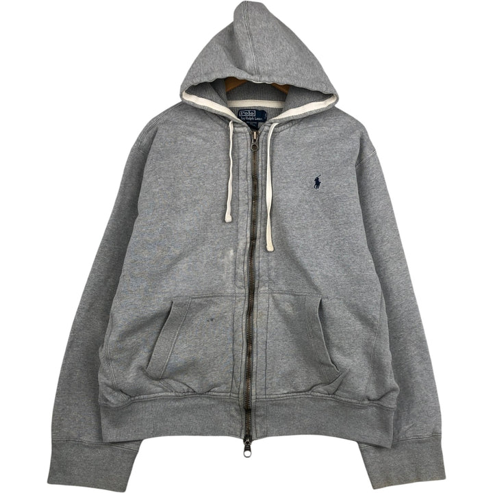Ralph Lauren POLO by Ralph Lauren Sweat Full Zip Hoodie Men's XL cotton gray type Vintage Second Hand