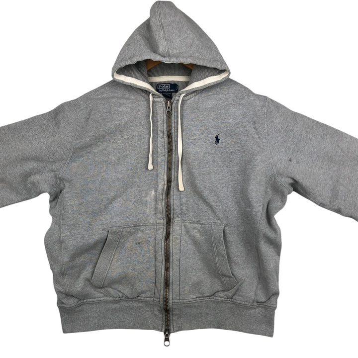 Ralph Lauren POLO by Ralph Lauren Sweat Full Zip Hoodie Men's XL cotton gray type Vintage Second Hand