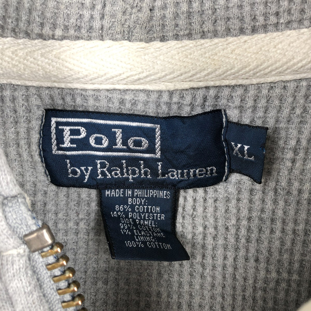 Ralph Lauren POLO by Ralph Lauren Sweat Full Zip Hoodie Men's XL cotton gray type Vintage Second Hand