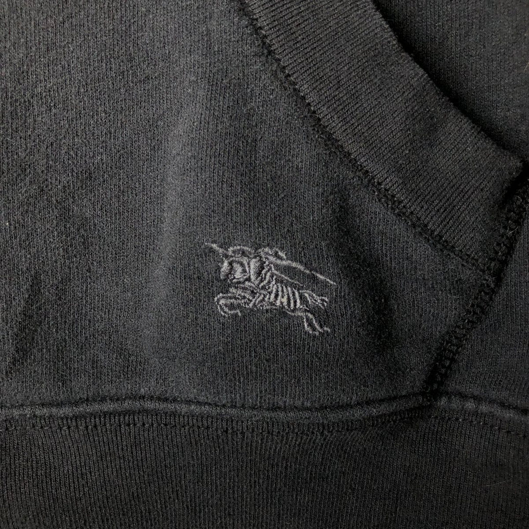 Burberry's BRIT Sweat Full-Zip Hoodie, Men's Size L (approx.) cotton black type Vintage Second Hand
