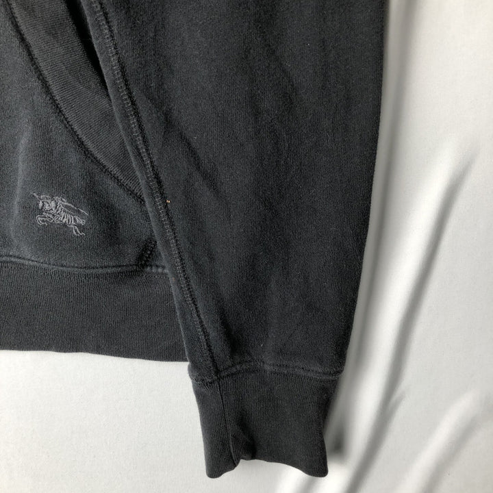 Burberry's BRIT Sweat Full-Zip Hoodie, Men's Size L (approx.) cotton black type Vintage Second Hand