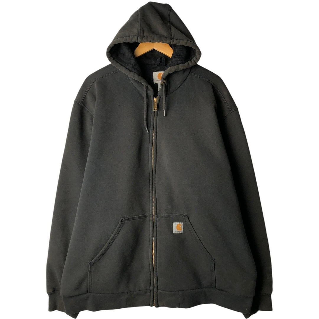 Carhartt RAIN DEFENDER Sweat Full Zip Hoodie Men's XL cotton gray type Vintage Second Hand