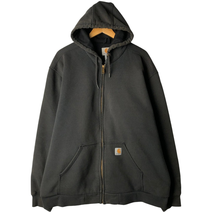 Carhartt RAIN DEFENDER Sweat Full Zip Hoodie Men's XL cotton gray type Vintage Second Hand