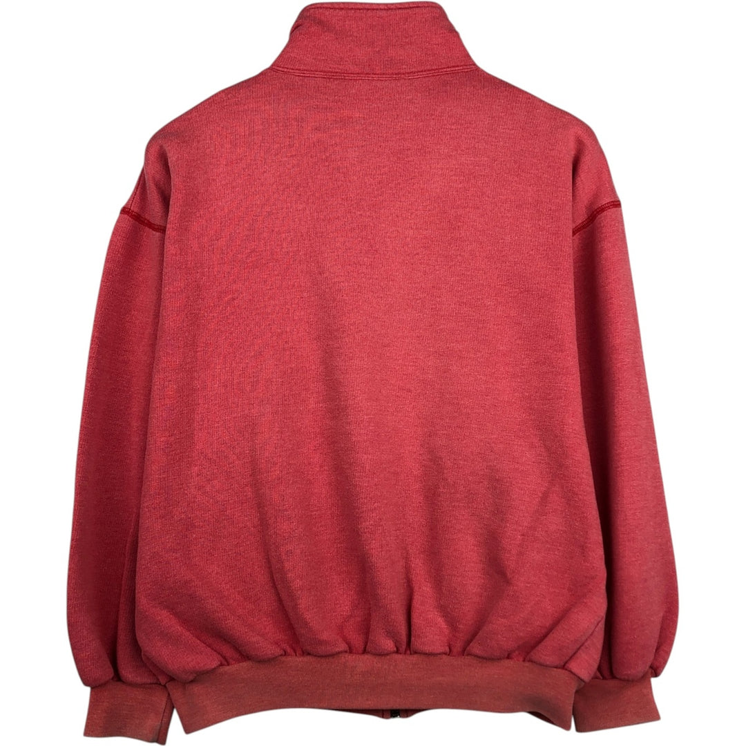 80s-90'S Adidas full-zip sweatshirt, Italian made, men's size L equivalent, vintage. cotton pink type Vintage Second Hand