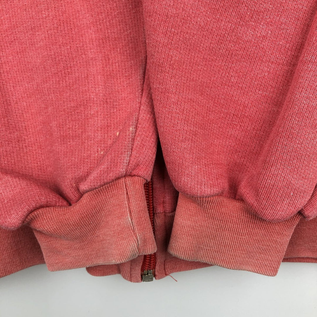 80s-90'S Adidas full-zip sweatshirt, Italian made, men's size L equivalent, vintage. cotton pink type Vintage Second Hand