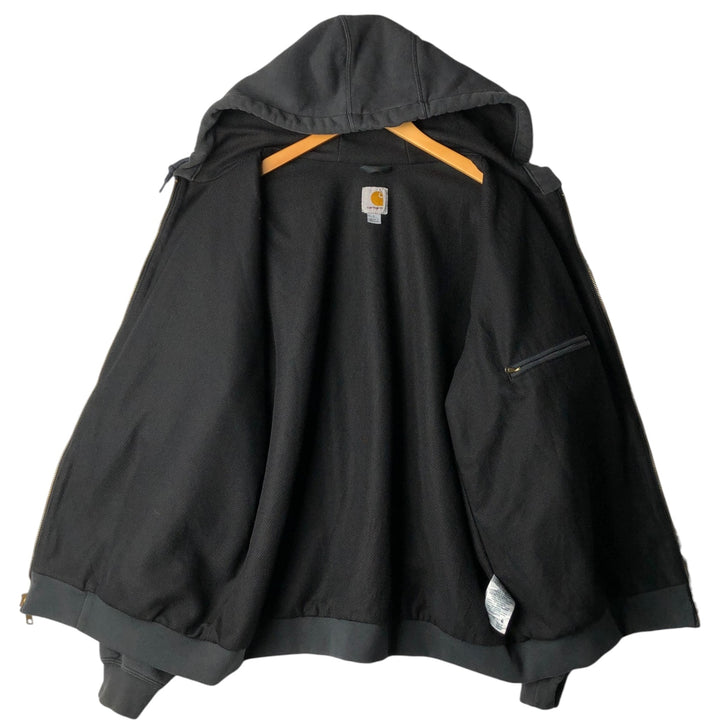 Carhartt Sweat Full Zip Hoodie Men's L size cotton gray type Vintage Second Hand