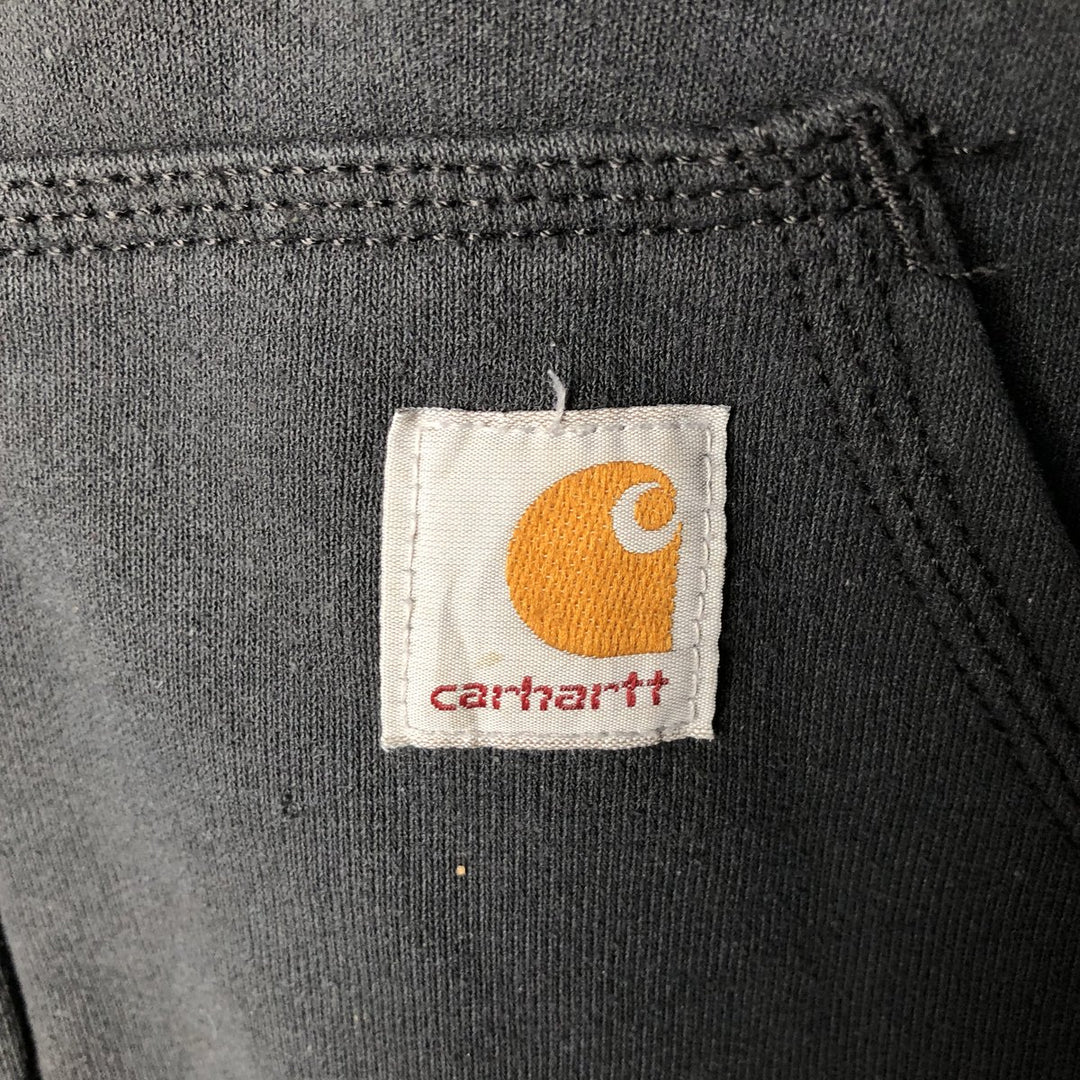 Carhartt Sweat Full Zip Hoodie Men's L size cotton gray type Vintage Second Hand