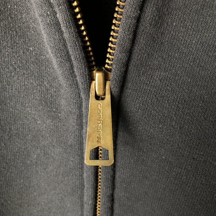 Carhartt Sweat Full Zip Hoodie Men's L size cotton gray type Vintage Second Hand