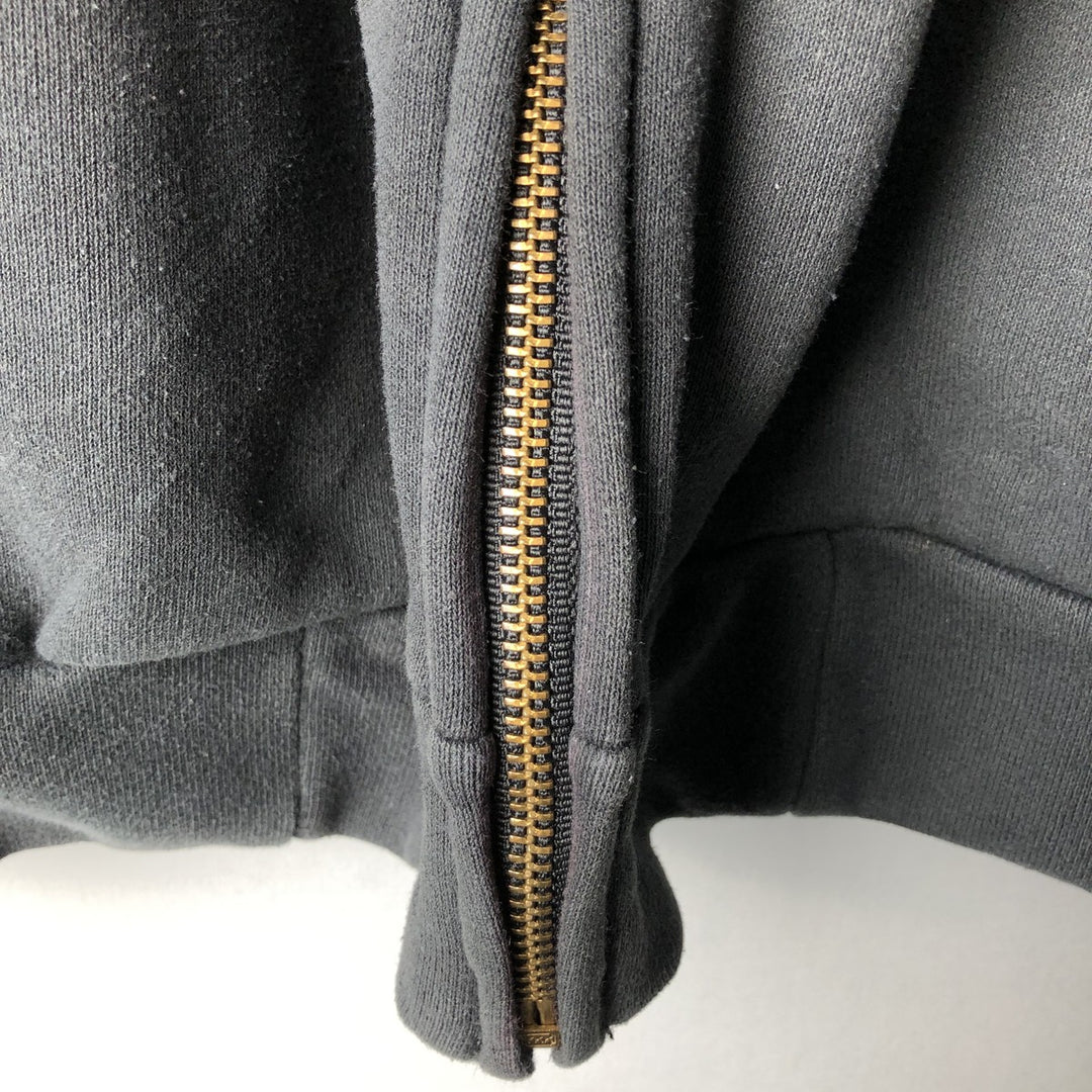 Carhartt Sweat Full Zip Hoodie Men's L size cotton gray type Vintage Second Hand