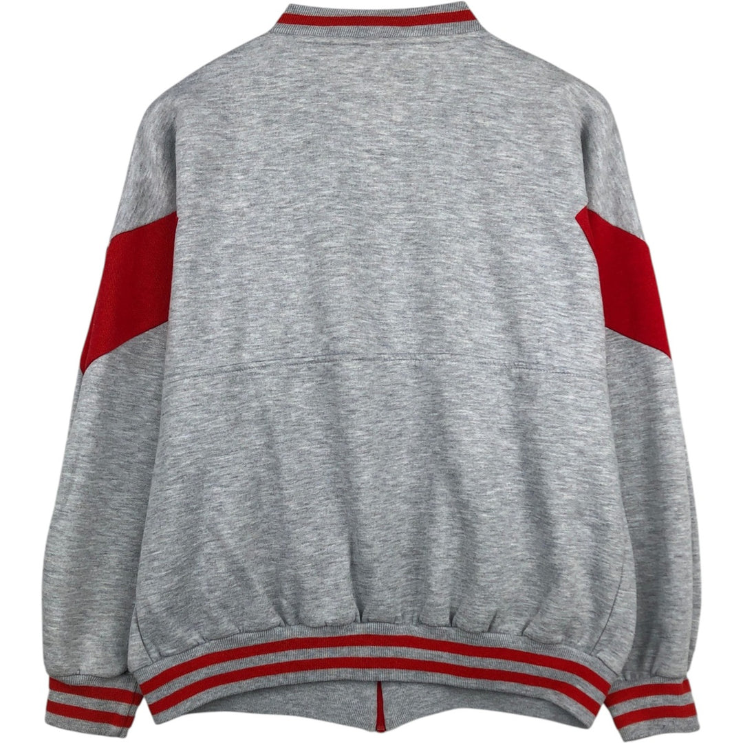 80'S Adidas Trefoil Logo Full-Zip Sweatshirt, Men's Size L (approx.), Vintage unclear gray type Vintage Second Hand