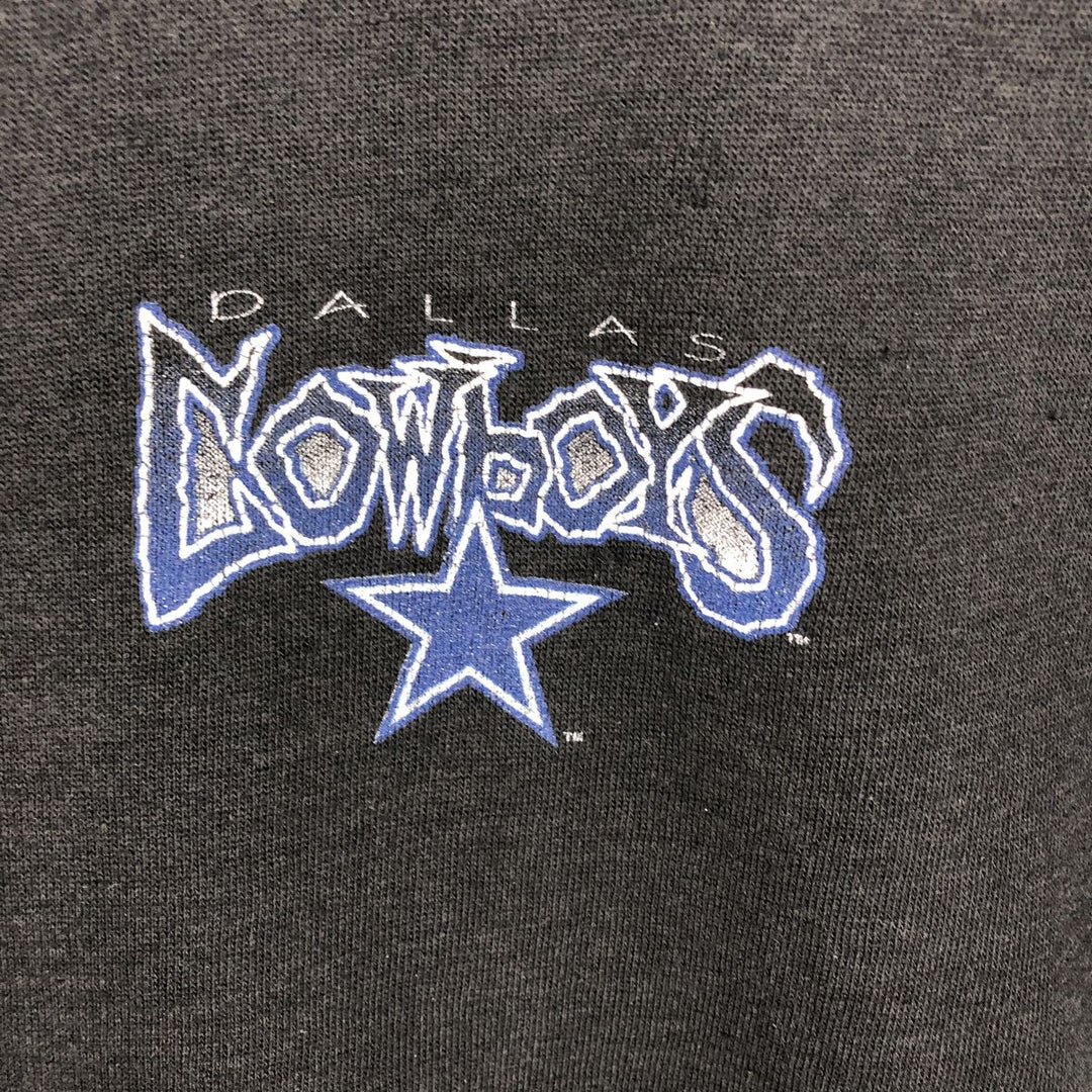 NFL Dallas Cowboys sweatshirt, men's size L (approx.) polyester black type Vintage Second Hand