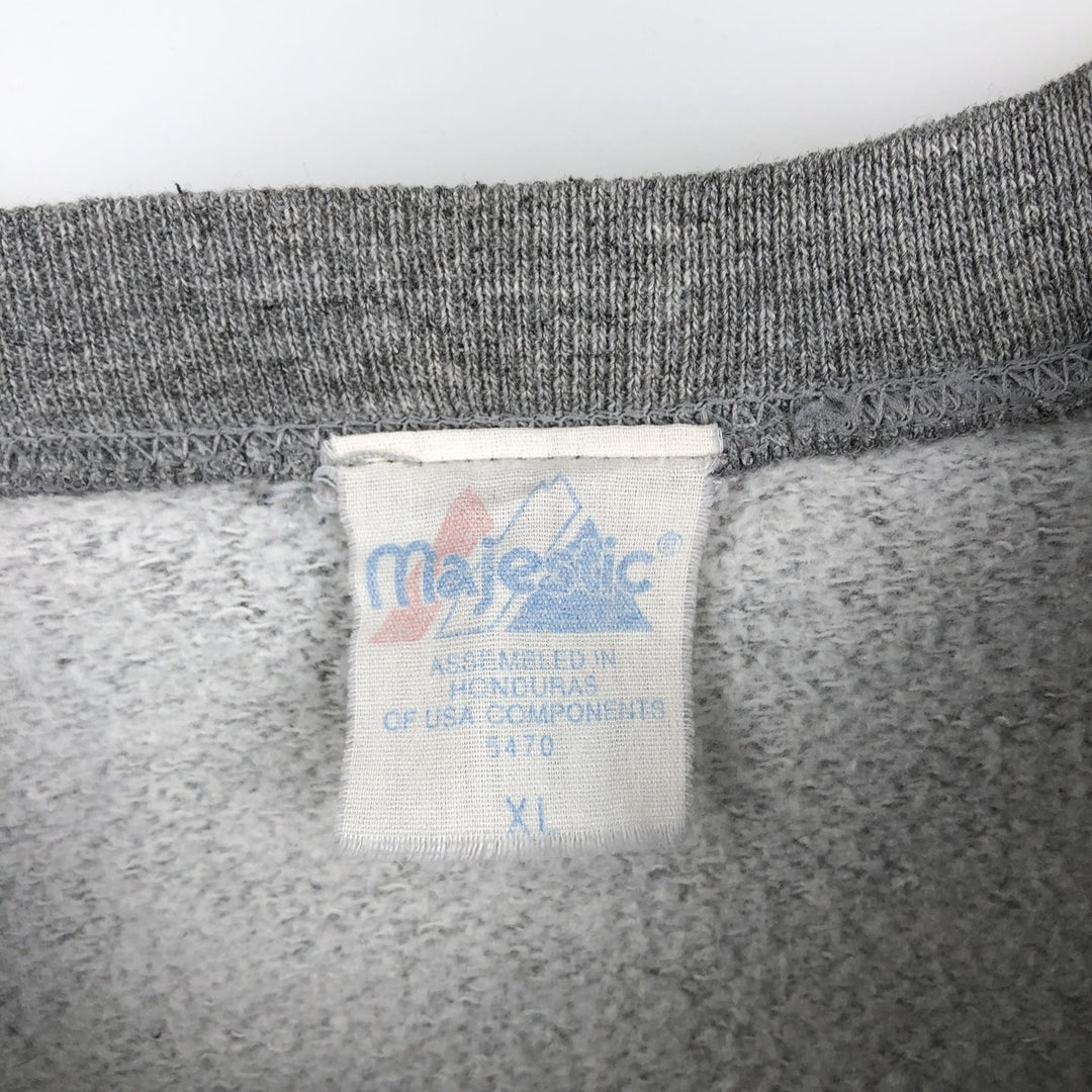 Vintage 90'S Majestic MLB New York Yankees sweatshirt, size XL, men's unclear gray type Vintage Second Hand