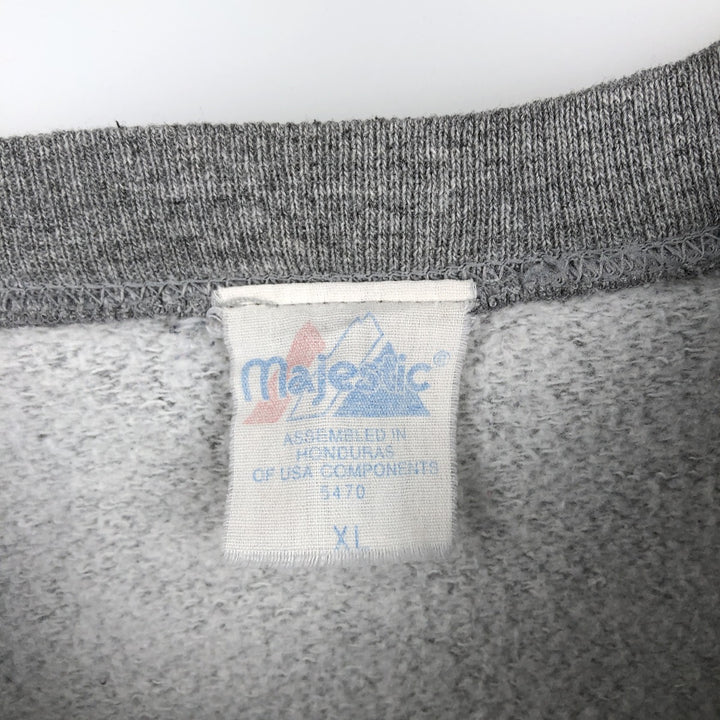 Vintage 90'S Majestic MLB New York Yankees sweatshirt, size XL, men's unclear gray type Vintage Second Hand