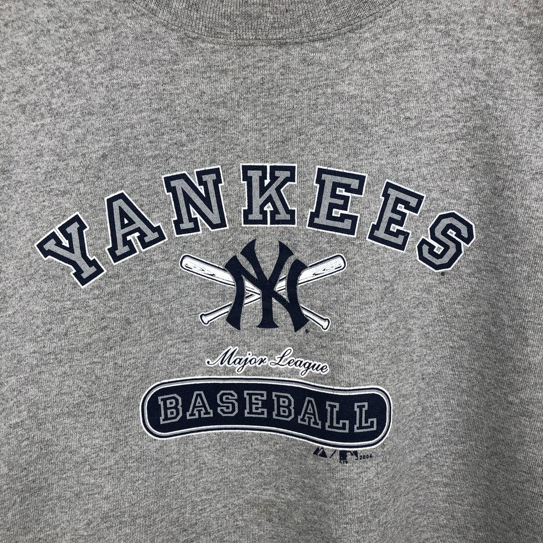 Vintage 90'S Majestic MLB New York Yankees sweatshirt, size XL, men's unclear gray type Vintage Second Hand