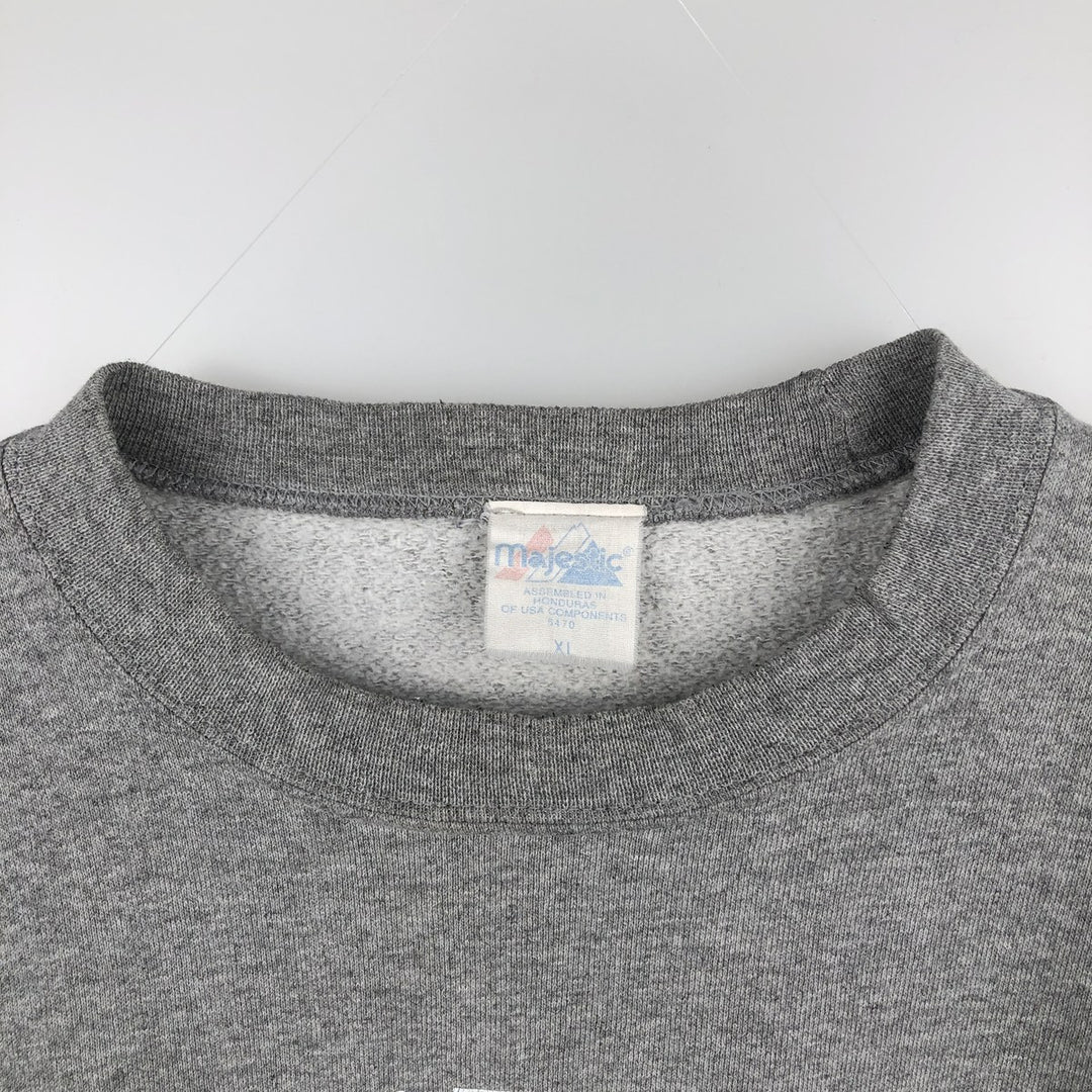 Vintage 90'S Majestic MLB New York Yankees sweatshirt, size XL, men's unclear gray type Vintage Second Hand