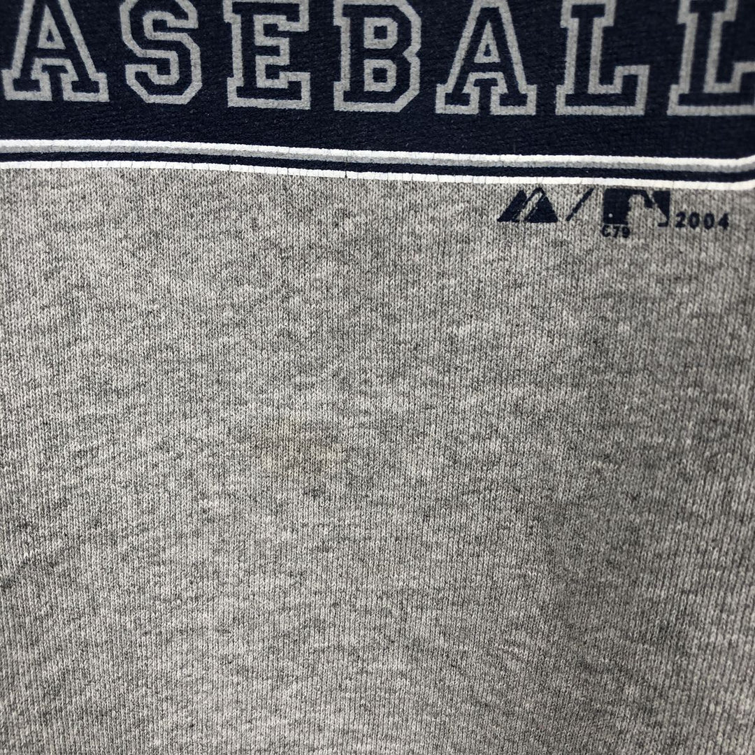 Vintage 90'S Majestic MLB New York Yankees sweatshirt, size XL, men's unclear gray type Vintage Second Hand