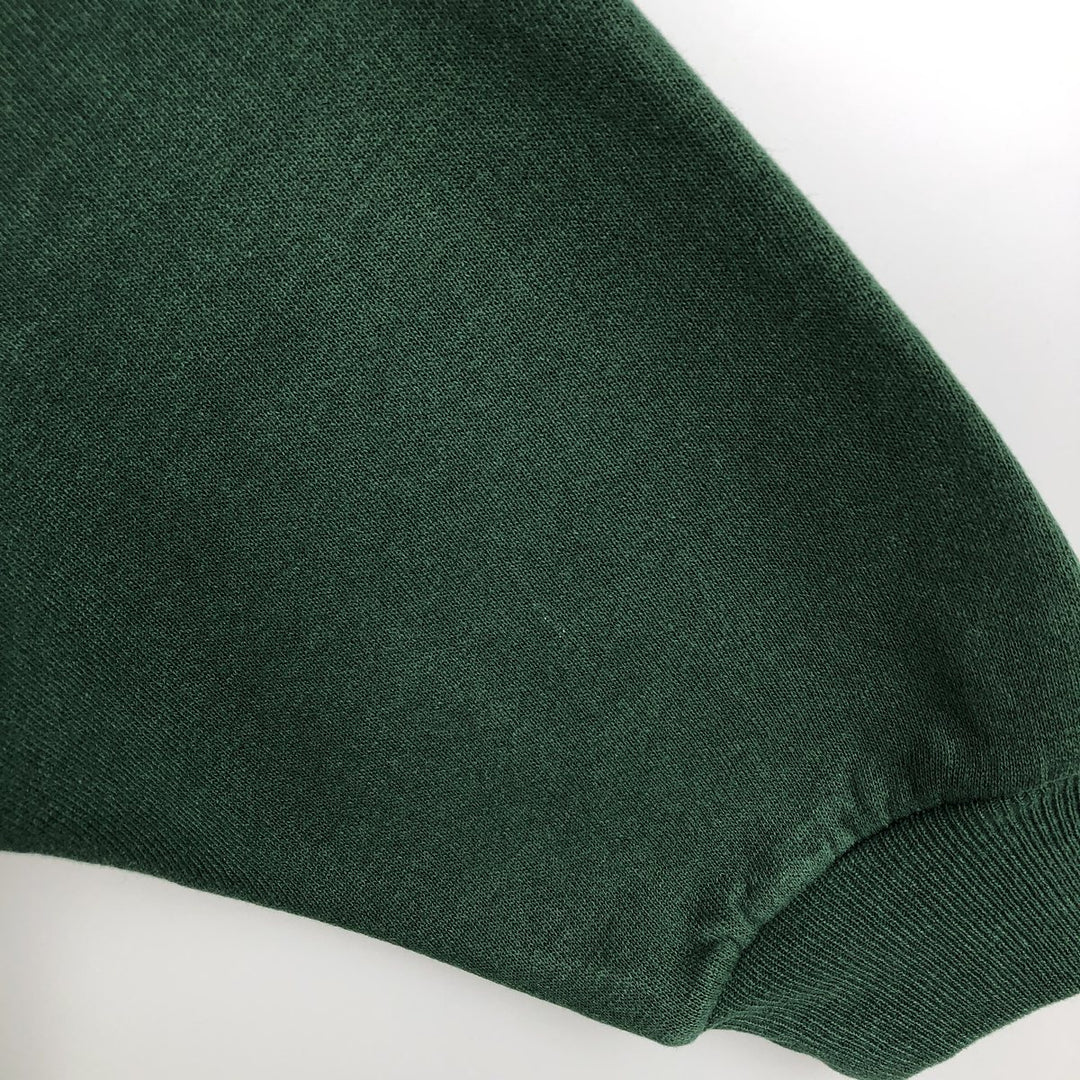 90'S JERSEYS NFL Green Bay Packers Print Sweatshirt, Made in USA, Men's XL equivalent, Vintage polyester Green type dark green Vintage Second Hand