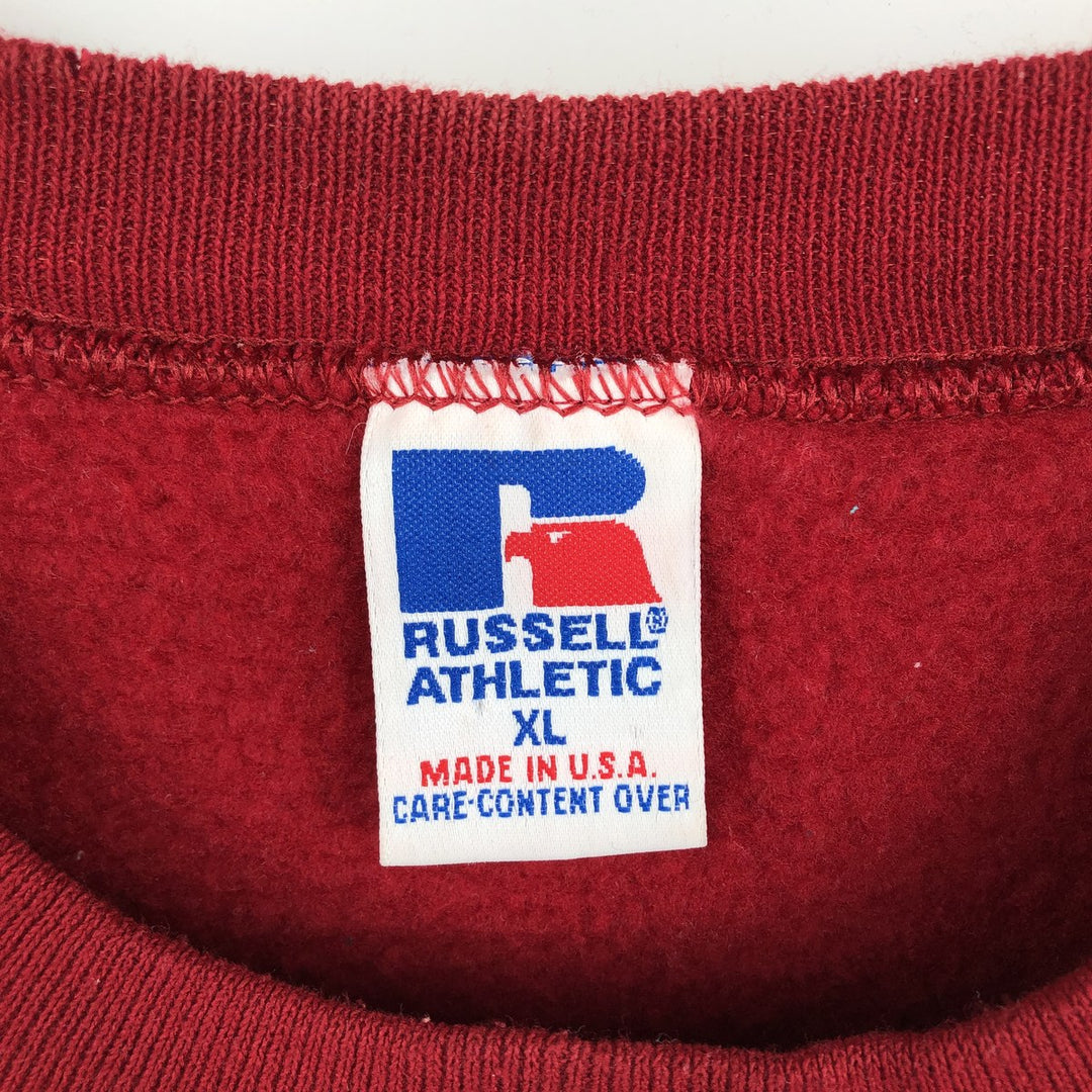 90'S Russell NFL Washington Redskins Print Sweatshirt, Made in USA, Men's XL (approx.), Vintage cotton red type Vintage Second Hand
