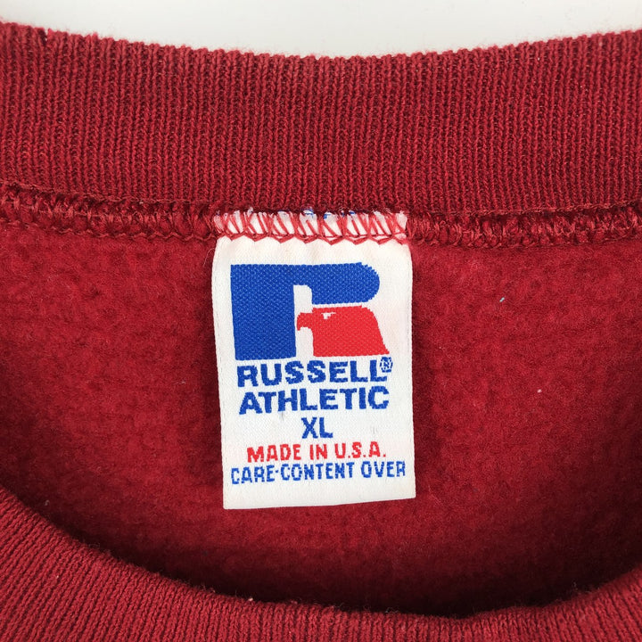 90'S Russell NFL Washington Redskins Print Sweatshirt, Made in USA, Men's XL (approx.), Vintage cotton red type Vintage Second Hand