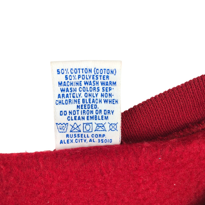 90'S Russell NFL Washington Redskins Print Sweatshirt, Made in USA, Men's XL (approx.), Vintage cotton red type Vintage Second Hand