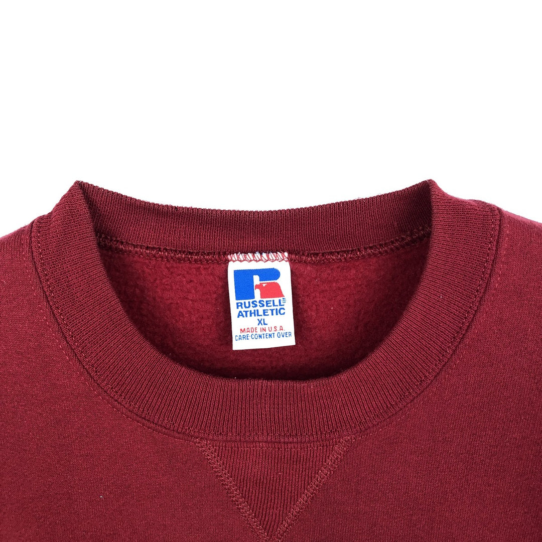 90'S Russell NFL Washington Redskins Print Sweatshirt, Made in USA, Men's XL (approx.), Vintage cotton red type Vintage Second Hand