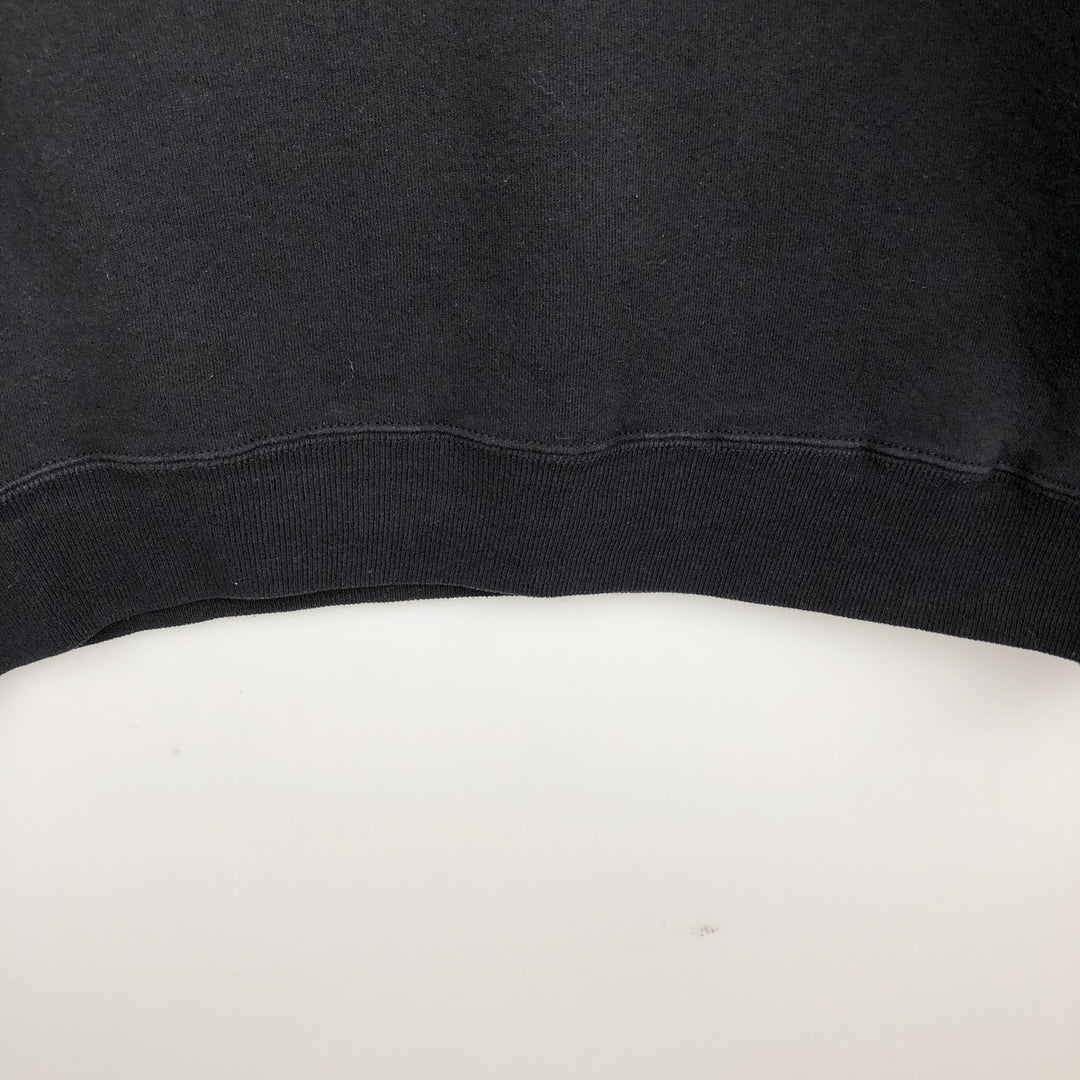 90'S NUTMEG NFL Pittsburgh Steelers Print Sweatshirt, Made in USA, Men's Size L (Equivalent), Vintage cotton black type Vintage Second Hand