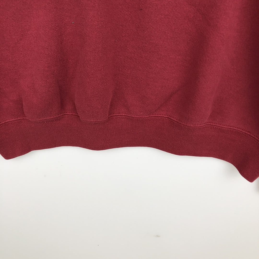 90'S Lee SPORT NFL Washington Redskins Print Sweatshirt, Made in USA, Men's Size L (approx.) cotton wine-red Vintage Second Hand